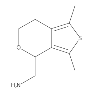 (1,3-dimethyl-6,7-dihydro-4H-thieno[3,4-c]pyran-4-yl)methanamine Structure