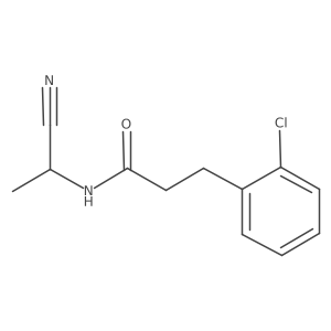 3-(2-chlorophenyl)-N-(1-cyanoethyl)propanamide结构式