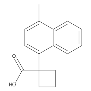 1-(4-Methylnaphthalen-1-yl)cyclobutane-1-carboxylic acid Structure