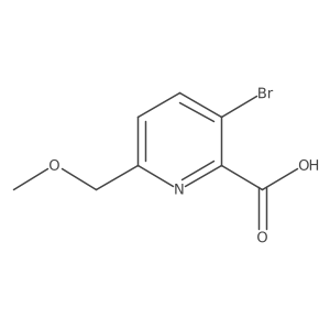 3-Bromo-6-methoxymethyl-pyridine-2-carboxylic acid Structure