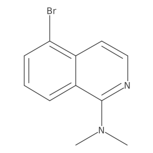 5-Bromo-N,N-dimethylisoquinolin-1-amine Structure