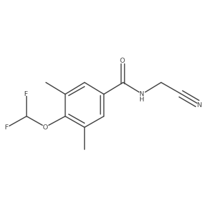 N-(cyanomethyl)-4-(difluoromethoxy)-3,5-dimethylbenzamide结构式