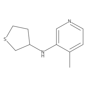 4-methyl-N-(thiolan-3-yl)pyridin-3-amine结构式