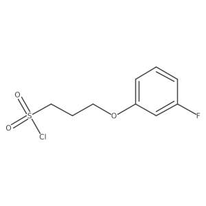 3-(3-Fluorophenoxy)propane-1-sulfonyl chloride结构式