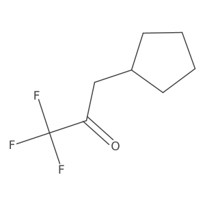 3-Cyclopentyl-1,1,1-trifluoropropan-2-one Structure