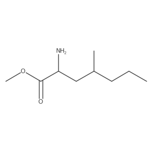 Methyl 2-amino-4-methylheptanoate结构式