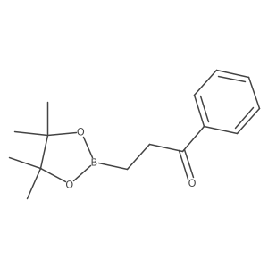 1-Phenyl-3-(4,4,5,5-tetramethyl-1,3,2-dioxaborolan-2-yl)propan-1-one结构式