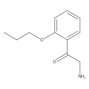 2-Amino-1-(2-propoxyphenyl)ethan-1-one结构式