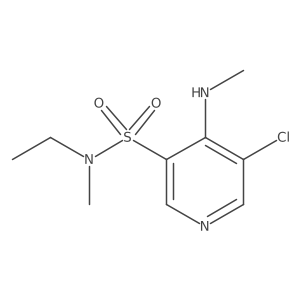 5-Chloro-N-ethyl-N-methyl-4-(methylamino)pyridine-3-sulfonamide Structure