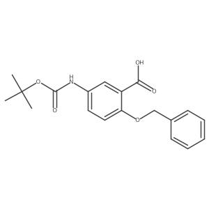5-[[(1,1-Dimethylethoxy)carbonyl]amino]-2-(phenylmethoxy)benzoic acid Structure