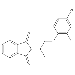 2-[2-(4-Chloro-2,6-dimethylphenoxy)-1-methylethyl]-1H-isoindole-1,3(2H)-dione结构式