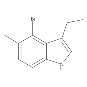 4-Bromo-3-ethyl-5-methyl-1H-indole Structure