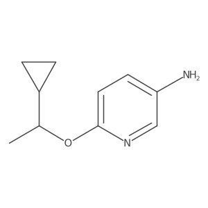 6-(1-Cyclopropylethoxy)pyridin-3-amine Structure