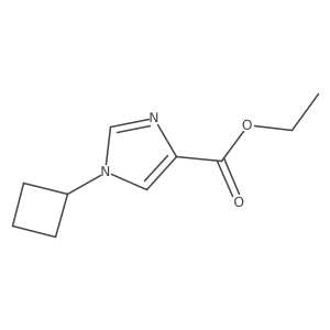 1-cyclobutyl-1H-imidazole-4-carboxylic acid ethyl ester Structure