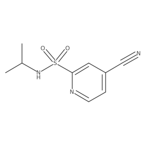 4-cyano-N-isopropylpyridine-2-sulfonamide结构式