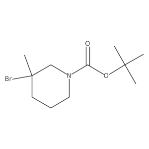 tert-Butyl 3-bromo-3-methylpiperidine-1-carboxylate Structure