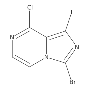 3-Bromo-8-chloro-1-iodoimidazo[1,5-A]pyrazine Structure