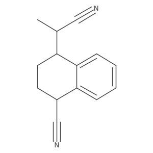 (1R,4S)-4-((1S)-1-Cyanoethyl)-1,2,3,4-tetrahydronaphthalene-1-carbonitrile Structure