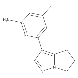 6-(5,6-dihydro-4H-pyrrolo[1,2-b]pyrazol-3-yl)-4-methylpyridin-2-amine结构式