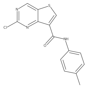 2-Chloro-thieno[3,2-d]pyrimidine-7-carboxylic acid p-tolylamide结构式