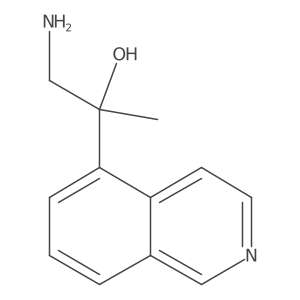 1-Amino-2-(isoquinolin-5-yl)propan-2-ol结构式