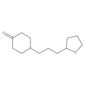 1-(3-(Tetrahydrofuran-2-yl)propyl)piperidin-4-one Structure