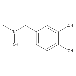 4-{[Hydroxy(methyl)amino]methyl}benzene-1,2-diol Structure