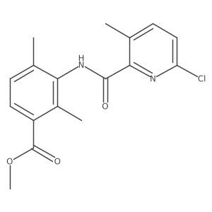 Methyl 3-[(6-chloro-3-methyl-pyridine-2-carbonyl)amino]-2,4-dimethyl-benzoate Structure