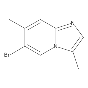 6-Bromo-3,7-dimethylimidazo[1,2-a]pyridine结构式