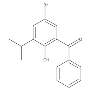 2-Benzoyl-4-bromo-6-(propan-2-yl)phenol Structure