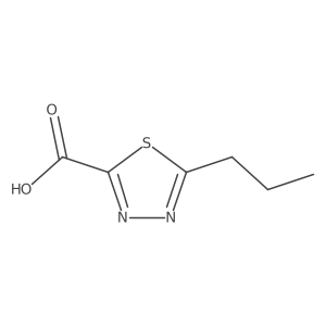 5-Propyl-1,3,4-thiadiazole-2-carboxylic acid结构式