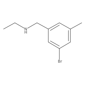 [(3-Bromo-5-methylphenyl)methyl](ethyl)amine结构式