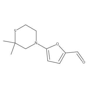 5-(2,2-Dimethylthiomorpholin-4-yl)furan-2-carbaldehyde Structure