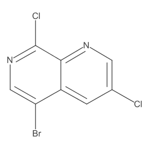 5-Bromo-3,8-dichloro-1,7-naphthyridine结构式