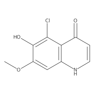 5-Chloro-6-hydroxy-7-methoxy-4(1H)-quinolinone结构式