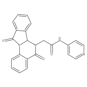 2-(5,11-dioxo-6a,11-dihydroisoindolo[2,1-a]quinazolin-6(5H)-yl)-N-(pyridin-4-yl)acetamide Structure