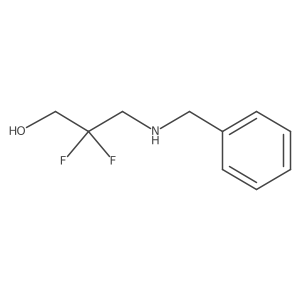 3-(Benzylamino)-2,2-difluoropropan-1-ol结构式