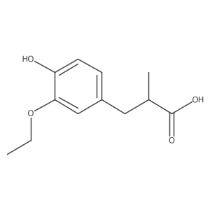 3-(3-Ethoxy-4-hydroxyphenyl)-2-methylpropanoic acid Structure