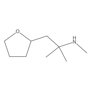 Methyl[2-methyl-1-(oxolan-2-yl)propan-2-yl]amine结构式