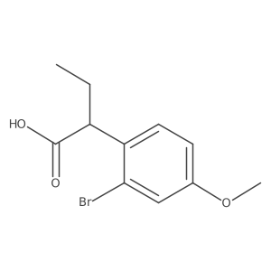 2-(2-Bromo-4-methoxyphenyl)butanoic acid结构式