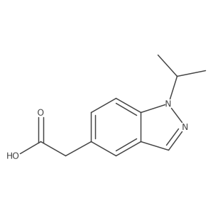 1-(1-Methylethyl)-1H-indazole-5-acetic acid Structure