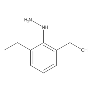 1-(2-Ethyl-6-(hydroxymethyl)phenyl)hydrazine结构式