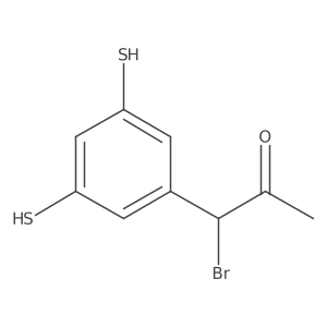 1-Bromo-1-(3,5-dimercaptophenyl)propan-2-one结构式