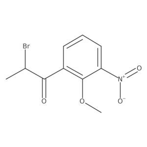 2-(2-Bromopropanoyl)-6-nitroanisole结构式