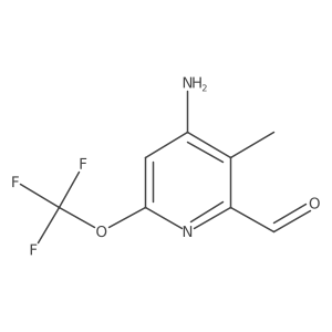 4-Amino-3-methyl-6-(trifluoromethoxy)picolinaldehyde Structure
