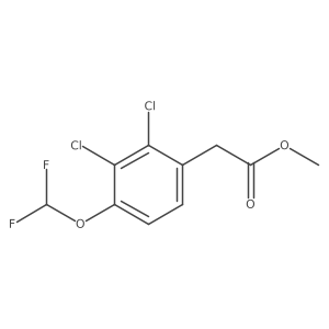 Methyl 2,3-dichloro-4-(difluoromethoxy)phenylacetate Structure