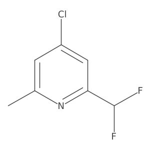 4-Chloro-2-(difluoromethyl)-6-methylpyridine Structure