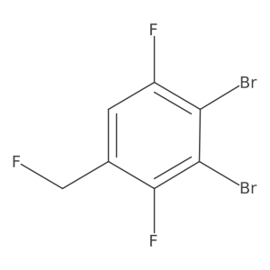 1,2-Dibromo-3,6-difluoro-4-(fluoromethyl)benzene Structure