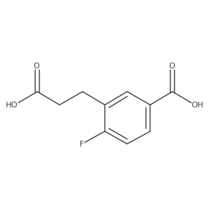 3-(2-Carboxyethyl)-4-fluorobenzoic acid Structure