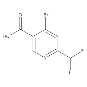 4-Bromo-6-(difluoromethyl)nicotinic acid Structure